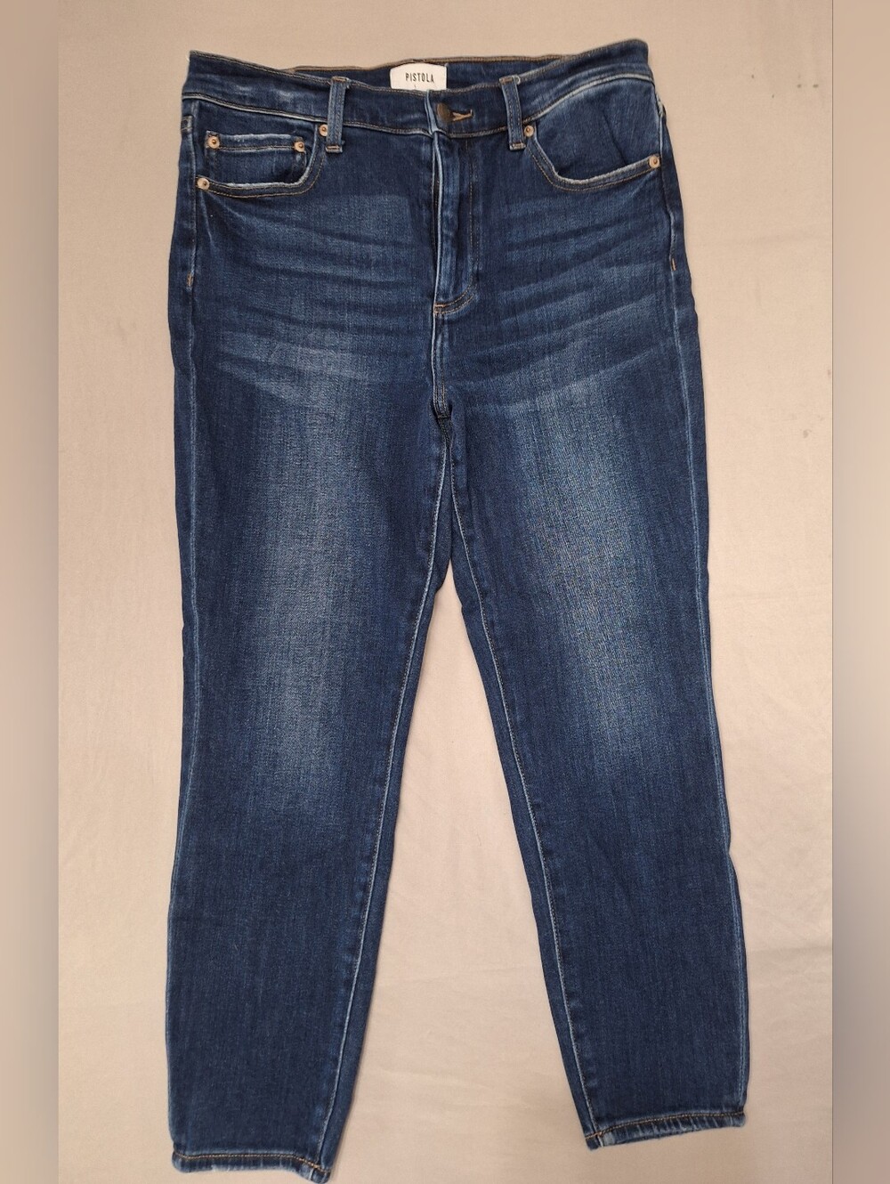 Pistola Aline High Rise Skinny Crop Denim Jeans Lincoln Wash Size 31